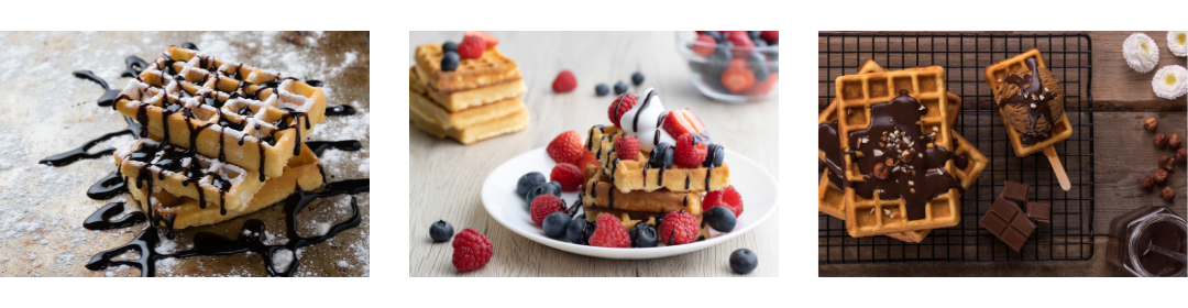 Zaubern Sie leckere Waffel mit dem doppelten Waffeleisen