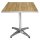 Bolero quadratischer Tisch Eschenholzplatte 60cm