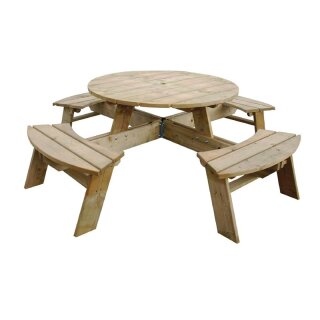 Rowlinson Runder Picknicktisch Aus Holz