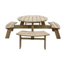 Rowlinson Runder Picknicktisch Aus Holz