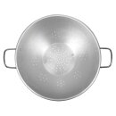 Stalgast rundes Edelstahl Sieb 47cm - Griffe - Abtropfsieb für Küche  - matt