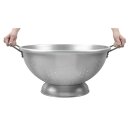 Stalgast rundes Edelstahl Sieb 47cm - Griffe - Abtropfsieb für Küche  - matt