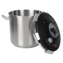 Artame Schnellkochtopf mit 23 Liter - Edelstahl, auch für Gas und Induktion geeignet