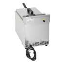 Buffalo Induktionsfritteuse 7,5L - mit Ablassventil, Edelstahl, 220/240V