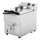 Buffalo Induktionsfritteuse 7,5L - mit Ablassventil, Edelstahl, 220/240V
