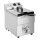 Buffalo Induktionsfritteuse 7,5L - mit Ablassventil, Edelstahl, 220/240V