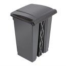 Jantex Küchenpedaleimer Schwarz 45L