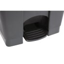 Jantex Küchenpedaleimer Schwarz 45L