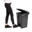 Jantex Küchenpedaleimer Schwarz 45L