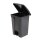 Jantex Küchenpedaleimer Schwarz 45L