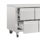 Polar Serie U GN-Kühltisch mit 8 Schubladen 616L