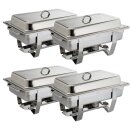 Chafing Dish 1/1 GN jeweils 9 Liter, 4 Stück