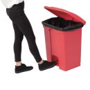 Jantex Küchenpedaleimer Rot 65L