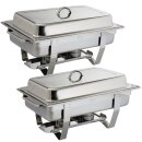 Olympia Chafing Dish Milan 2 Stück - Edelstahl, 2x 9...