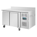 Polar Serie U 2-Türiger Edelstahlgefrierschrank Mit Spritzschutz 282Ltr