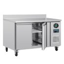 Polar Serie U 2-Türiger Edelstahlgefrierschrank Mit Spritzschutz 282Ltr