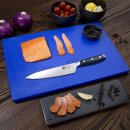 Hygiplas Schneidebrett 450x20x300mm extra dick in blau für rohen Fisch