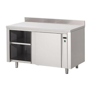 Gastro M Edelstahl Wärmeschrank 200cm -digital Thermostat - Schiebetüren - 230V