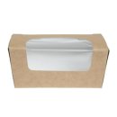 Colpac Kompostierbare Pappboxen mit Sichtfenster für kleine Kuchen (500 Stück)
