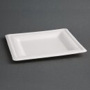 Fiesta Compostable kompostierbare Teller aus Bagasse quadratisch 26,1cm (50 Stück)