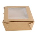 Fiesta Recycelbare Salatbox mit PET-Fenster 1200ml (Packung mit 150 Stück)