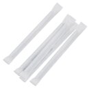 Fiesta Compostable Kompostierbare Einzeln Verpackte Papierstrohhalme 14Cm Schwarz (250 Stück)
