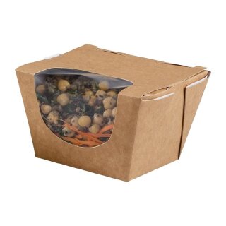 Colpac Zest Kompostierbare Kraft Salatboxen 900Ml (250 Stück)