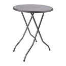 Barcelona Stehtisch rund 85cm - klappbar, Stahl, für...