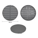 Bolero Dunkelgraue Runde Aluminium Tischplatte 580Mm