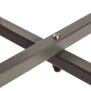 Bolero Runder Bistrotisch In Schlankem Design Stahl Grau 60Cm