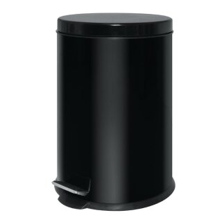 Edelstahl Pedaleimer Schwarz 20L
