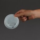 Vegware Kompostierbare Heißgetränkebecher-Deckel 34 / 45,5Cl