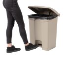 Jantex Küchenpedaleimer Beige 65L