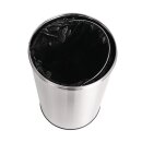 Bolero Offener Edelstahl Abfallbehälter Silber 40L