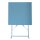 Bolero Stahltisch Perth quadratisch in azurblau im Gehwegstil 600x600x710mm