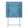 Bolero Stahltisch Perth quadratisch in azurblau im Gehwegstil 600x600x710mm