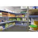 Tournus Eckregal 1750x650x500mm mit 4 Böden für Kühlhaus oder als Lagerregal