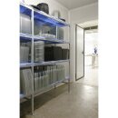 Tournus Eckregal 1750x650x500mm mit 4 Böden für Kühlhaus oder als Lagerregal