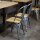 Bolero Bistro Stühle Aus Verzinktem Stahl Mit Holzsitz 4 Stück