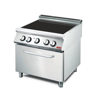 Gastro M Elektroherd mit 4 Kochzonen und 2/1 GN Backofen