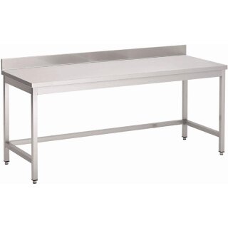 Gastro M Arbeitstisch mit Aufkantung 2000x700xx850 mm aus Edelstahl
