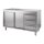 Gastro M Arbeitsschrank 160 x 70 x 87,5 cm - 3 Schubladen und 2 Türen, Edelstahl
