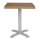 Bolero Tischplatte quadratisch in Eiche rustikal und 700x700x48mm