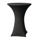 Tischhusse für Stehtische Samba schwarz 85cm