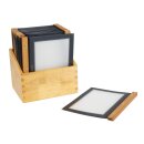 Securit Menümappen Mit Holzbox Schwarz A4 (20 Stück)