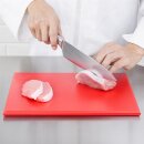 Hygiplas Schneidebrett klein aus Polyethylen in rot für rohes Fleisch