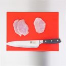 Hygiplas Schneidebrett klein aus Polyethylen in rot für rohes Fleisch