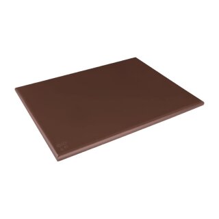Hygiplas Schneidebrett 450x600x20mm extra dick in braun für Wurst und Braten