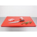 Hygiplas Extra Großes Schneidebrett Mit Hoher Dichte Rot,2,5(H) X 45(B)Cm
