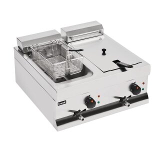 Lincat DF66 Tischfritteuse - 2x9 Liter, Edelstahl, 2x3kW
